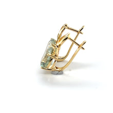Load image into Gallery viewer, Natural Green Prasiolite Earrings Sterling Silver
