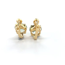 Load image into Gallery viewer, Natural Green Prasiolite Earrings Sterling Silver