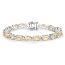 Load image into Gallery viewer, Genuine Yellow Citrine Tennis Bracelet