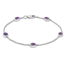 Load image into Gallery viewer, Genuine Purple Amethyst By The Yard Bracelet