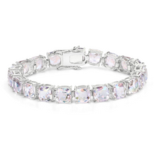 Load image into Gallery viewer, Genuine Opal Rainbow Quartz Tennis Bracelet