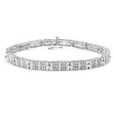 Genuine White Diamond Tennis Bracelet