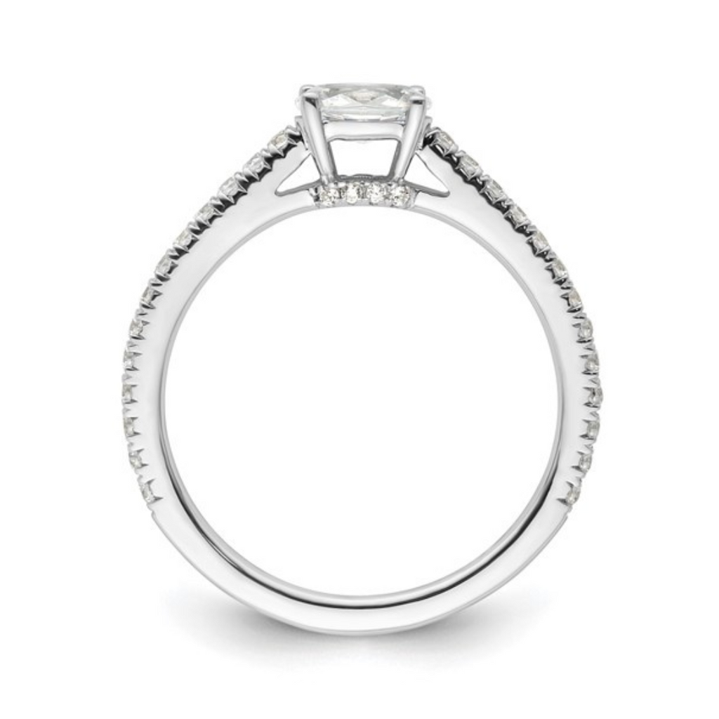 Lab Grown Diamond East-West Oval Engagement Ring