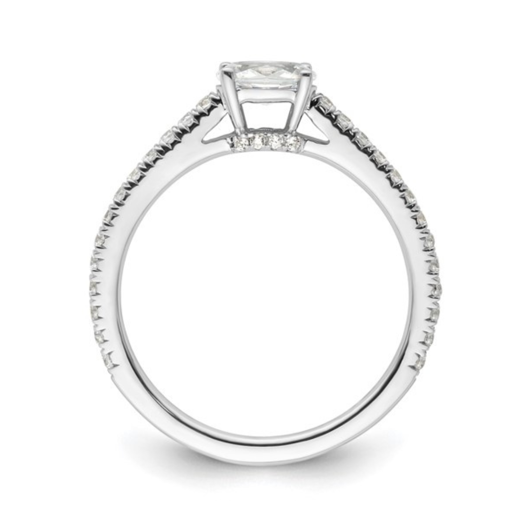 Lab Grown Diamond East-West Oval Engagement Ring