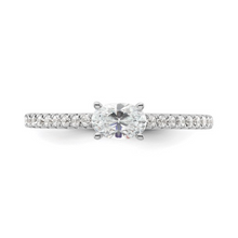 Load image into Gallery viewer, Lab Grown Diamond East-West Oval Engagement Ring
