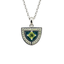 Load image into Gallery viewer, Natural Peridot Silver Amulet Necklace