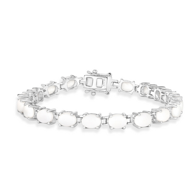 Natural Opal Tennis Bracelet