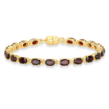 Load image into Gallery viewer, Genuine Garnet Tennis Bracelet