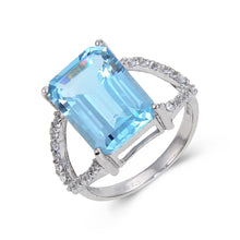 Load image into Gallery viewer, Topaz ring on a budget, topaz ring under $100, natural topaz ring