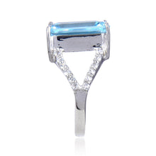 Load image into Gallery viewer, Octagon cut gemstone ring