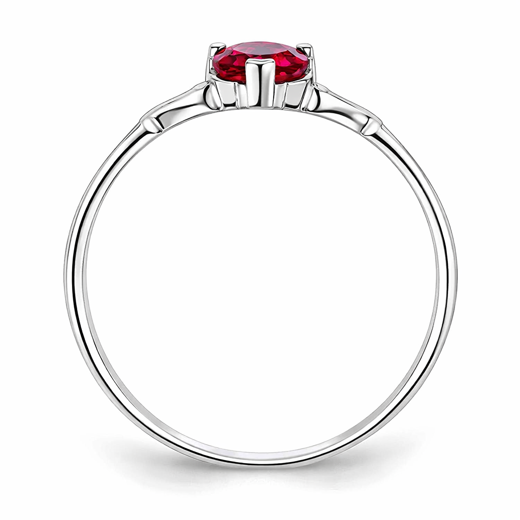 Gold Genuine Heart Birthstone Ring