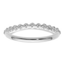 Load image into Gallery viewer, 14K Gold Lab Grown Diamond Half Eternity Band Ring Fine Color Jewels 14k gold jewelry, 14k White Gold, 14K White Gold Lab Grown Diamond wedding gift, Bezel Diamond Eternity Band, bezel diamond ring, Bezel-Set Wedding Ring, DIAMOND STACKING RING, dla-dm-discount-all-145099, fine color jewels, half Eternity Band, Lab Diamond Band, QG, ring stacking, stacking ring