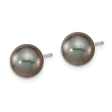 Load image into Gallery viewer, 14k White Gold Black Tahitian Pearl Ball Earrings Fine Color Jewels ball earrings, black pearl drop earrings, black pearl earrings, black pearl earrings tiffany, black pearls, black tahitian pearl earrings, gold black pearls earrings, gold tahitian pearl earrings, mikimoto black pearl earrings, pearl earrings black friday, QG, tahiti black pearls, tahitian black pearl earrings, tahitian pearl 14k gold earrings, tahitian pearl drop earrings, tahitian pearl earrings