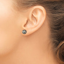 Load image into Gallery viewer, 14k White Gold Black Tahitian Pearl Ball Earrings Fine Color Jewels ball earrings, black pearl drop earrings, black pearl earrings, black pearl earrings tiffany, black pearls, black tahitian pearl earrings, gold black pearls earrings, gold tahitian pearl earrings, mikimoto black pearl earrings, pearl earrings black friday, QG, tahiti black pearls, tahitian black pearl earrings, tahitian pearl 14k gold earrings, tahitian pearl drop earrings, tahitian pearl earrings
