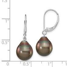 Load image into Gallery viewer, 14K Gold Black Tahitian Dangle Earrings Fine Color Jewels ball earrings, black pearl drop earrings, black pearl earrings, black pearl earrings tiffany, black pearls, black tahitian pearl earrings, gold black pearls earrings, gold tahitian pearl earrings, mikimoto black pearl earrings, pearl earrings black friday, QG, tahiti black pearls, tahitian black pearl earrings, tahitian pearl 14k gold earrings, tahitian pearl drop earrings, tahitian pearl earrings