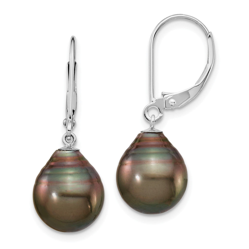14K Gold Black Tahitian Dangle Earrings Fine Color Jewels ball earrings, black pearl drop earrings, black pearl earrings, black pearl earrings tiffany, black pearls, black tahitian pearl earrings, gold black pearls earrings, gold tahitian pearl earrings, mikimoto black pearl earrings, pearl earrings black friday, QG, tahiti black pearls, tahitian black pearl earrings, tahitian pearl 14k gold earrings, tahitian pearl drop earrings, tahitian pearl earrings