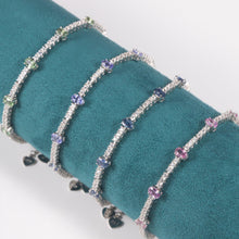 Load image into Gallery viewer, four color Tanzanite Adjustable Bracelet - FineColorJewels