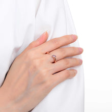 Load image into Gallery viewer, February Birthstone Ring, Purple Amethyst Simple Ring, Solitaire Ring for Women