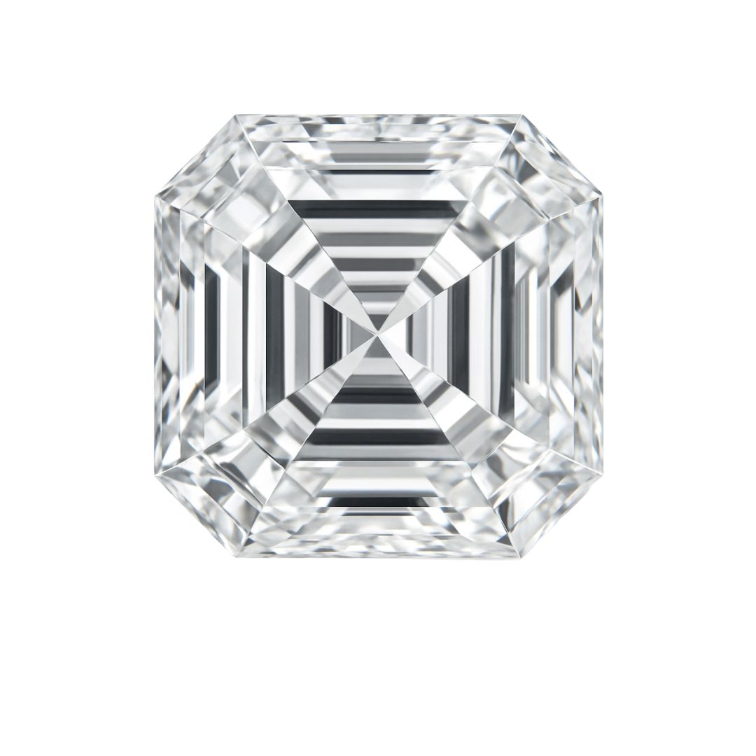 Asscher Cut Loose Lab Grown Diamond Stone VS1 IGI Certified