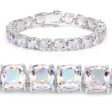 Load image into Gallery viewer, Genuine Opal Rainbow Quartz Tennis Bracelet