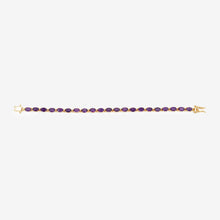 Load image into Gallery viewer, Genuine Purple Amethyst Tennis Bracelet Silver