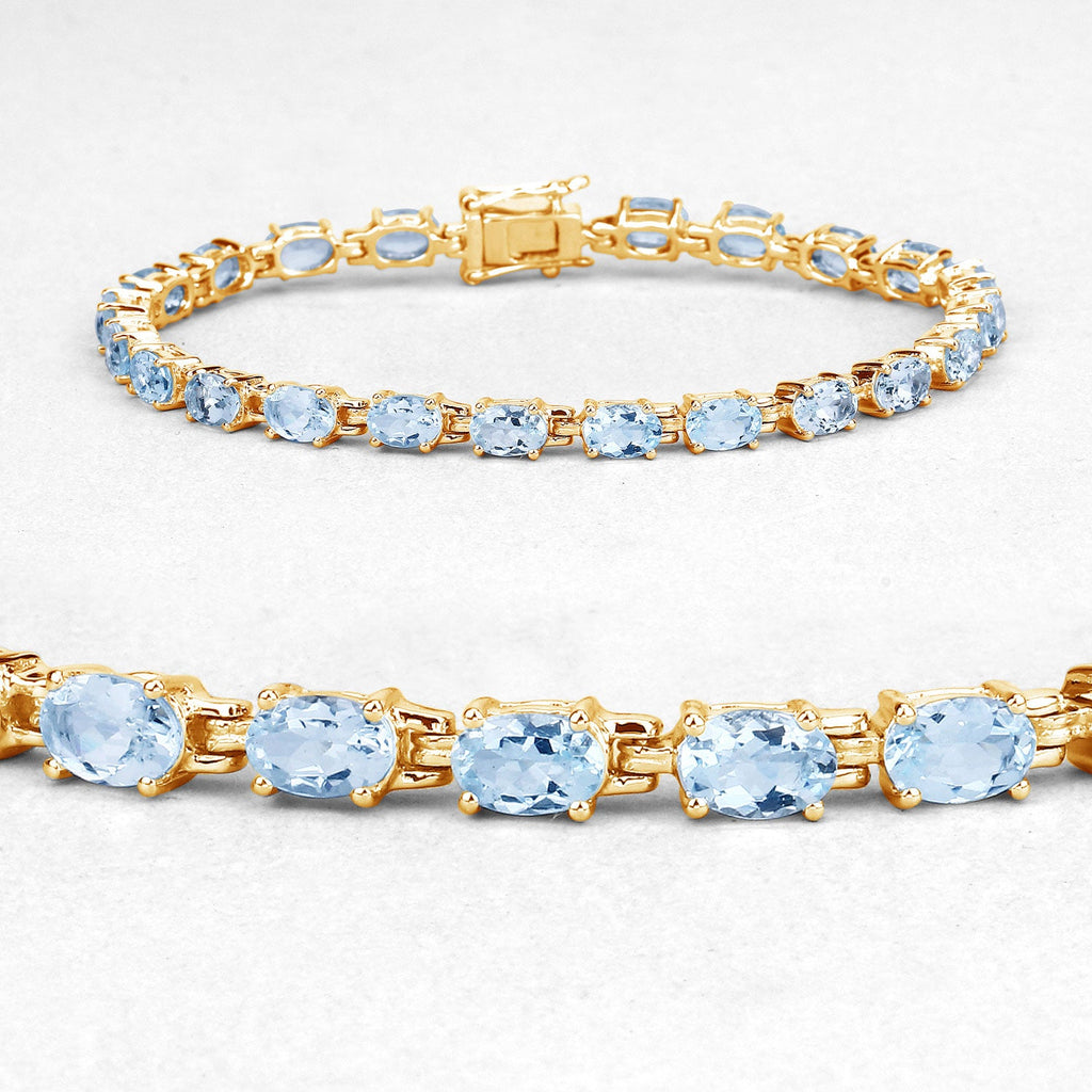 Silver Blue Topaz Bracelet