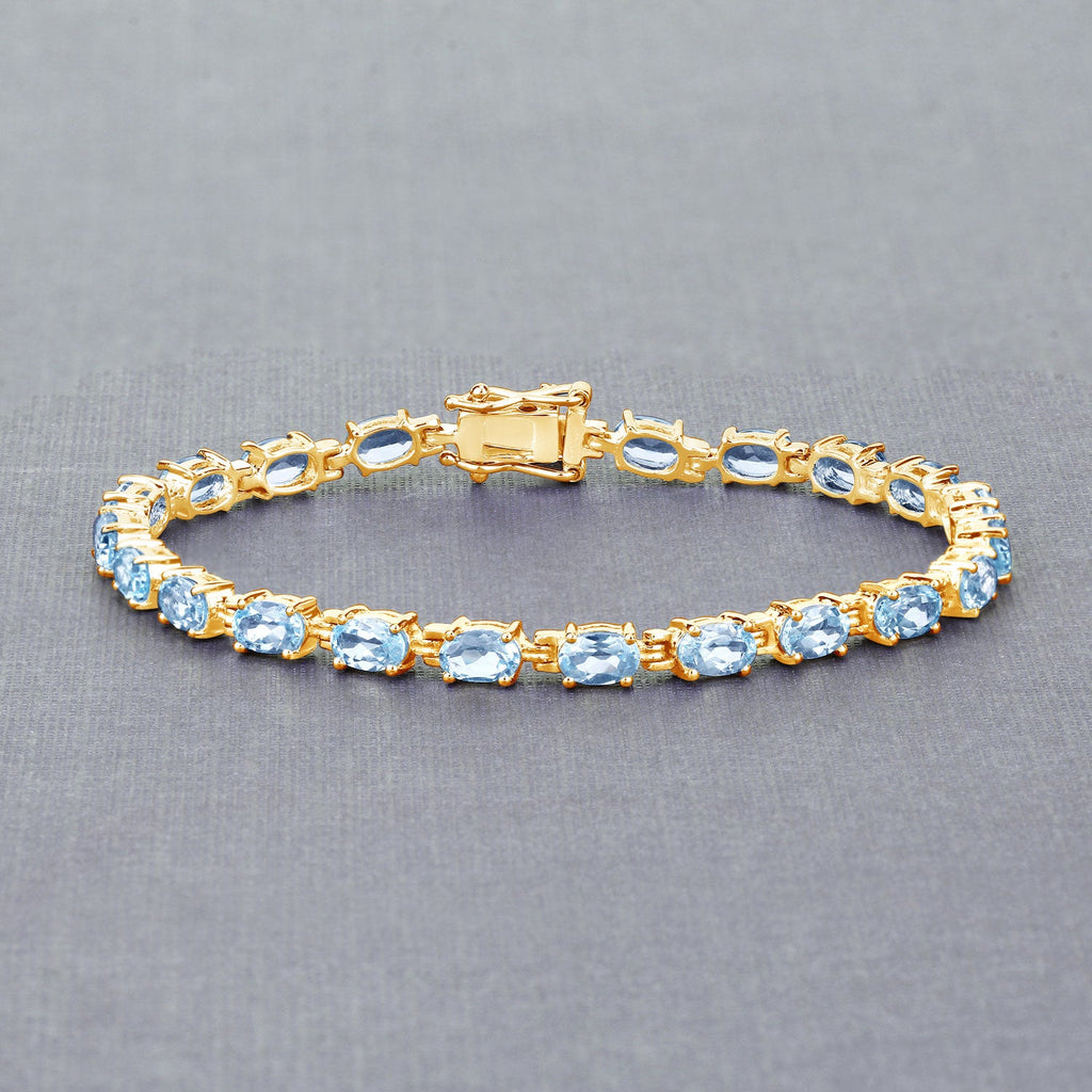 Silver Blue Topaz Bracelet