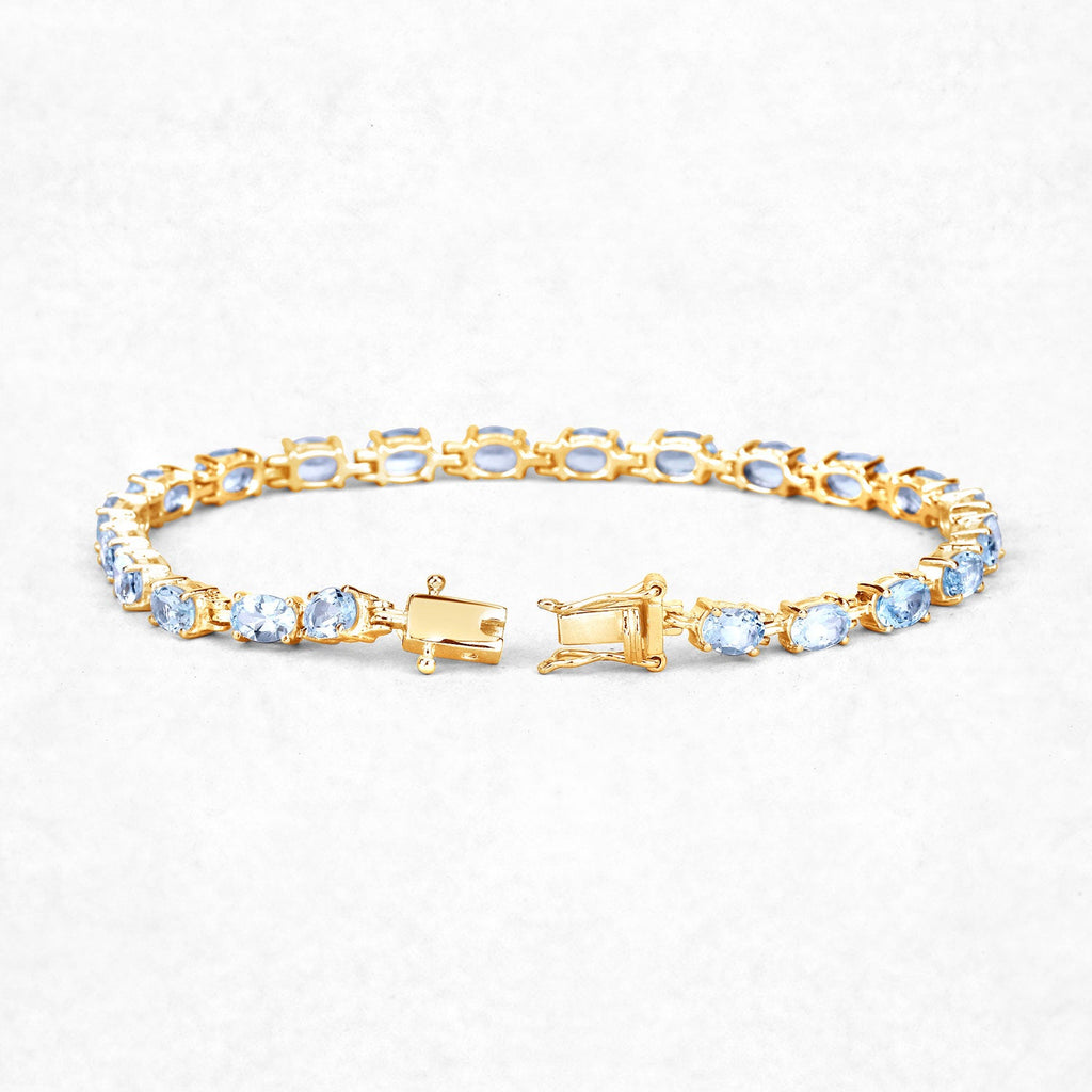 Silver Blue Topaz Bracelet