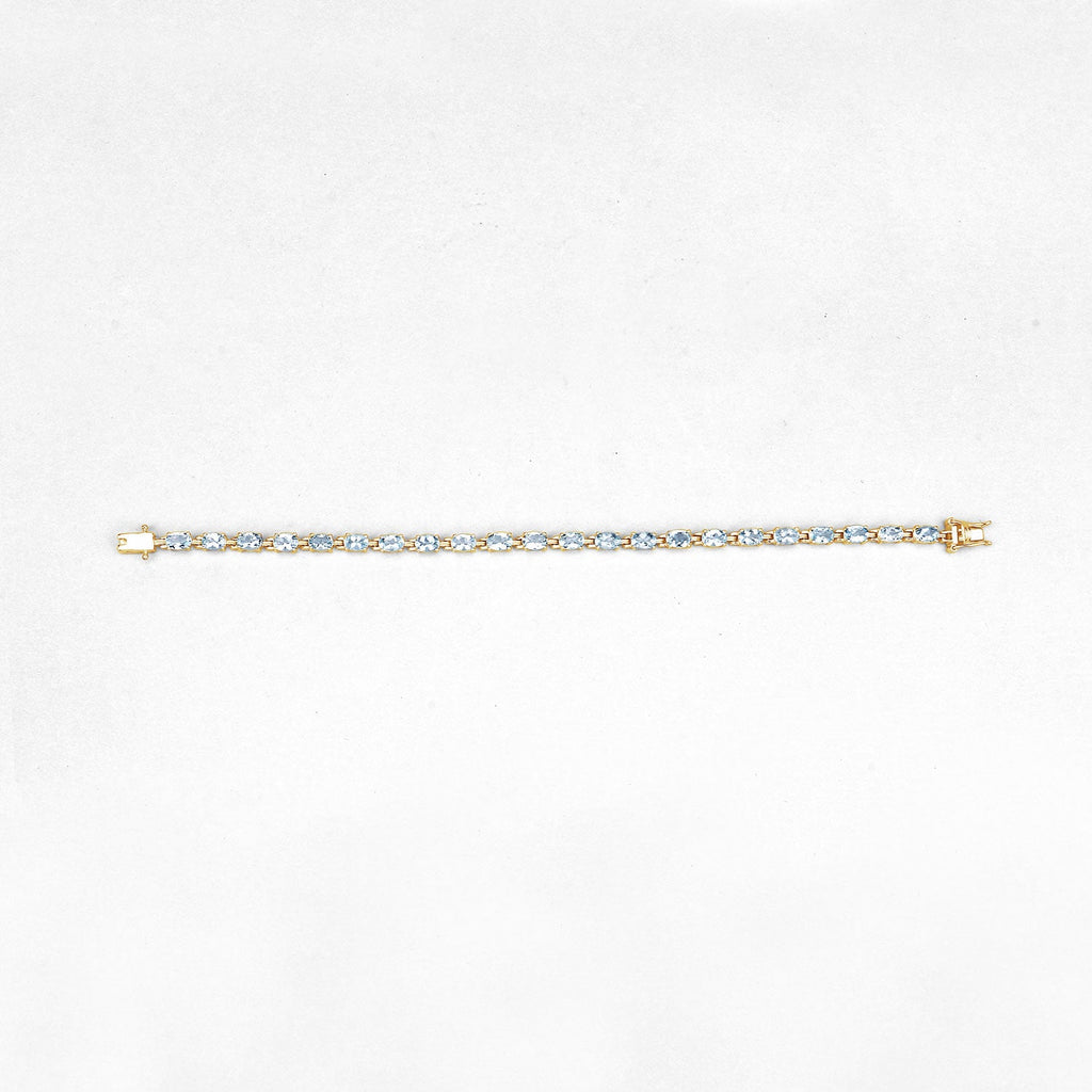 Silver Blue Topaz Bracelet