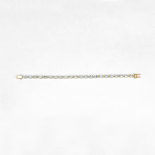 Load image into Gallery viewer, Silver Blue Topaz Bracelet
