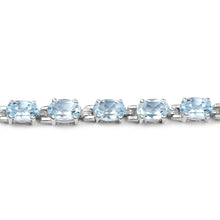 Load image into Gallery viewer, Natural Blue Topaz Bracelet