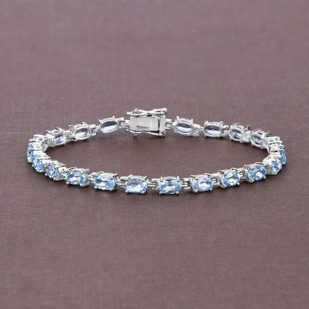 Natural Blue Topaz Bracelet