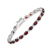 Load image into Gallery viewer, Natural Red Garnet Tennis Bracelet
