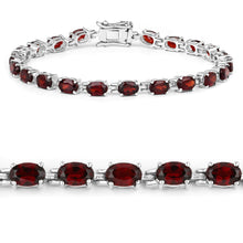 Load image into Gallery viewer, Natural Red Garnet Tennis Bracelet