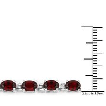 Load image into Gallery viewer, Natural Red Garnet Tennis Bracelet