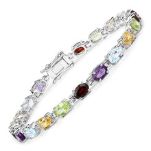 Load image into Gallery viewer, Genuine Multi Stones Tennis Bracelet
