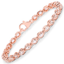 Load image into Gallery viewer, Genuine Pink Morganite Tennis Bracelet