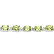 Load image into Gallery viewer, Genuine Green Peridot Tennis Bracelet