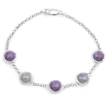 Load image into Gallery viewer, Genuine Charolite And Labradorite Strand Bracelet