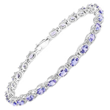 Load image into Gallery viewer, Genuine Purple Tanzanite Tennis Bracelet Women