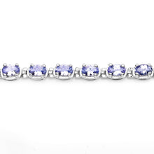 Load image into Gallery viewer, Genuine Purple Tanzanite Tennis Bracelet Women
