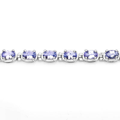 Genuine Purple Tanzanite Tennis Bracelet Women
