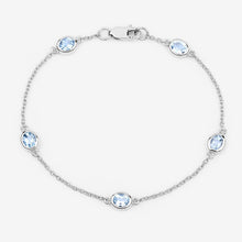 Load image into Gallery viewer, Genuine Blue Topaz By The Yard Bracelet