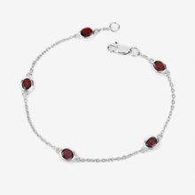 Load image into Gallery viewer, Genuine Garnet By The Yard Dainty Bracelet