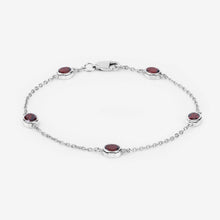 Load image into Gallery viewer, Genuine Garnet By The Yard Dainty Bracelet