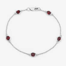 Load image into Gallery viewer, Genuine Garnet By The Yard Dainty Bracelet