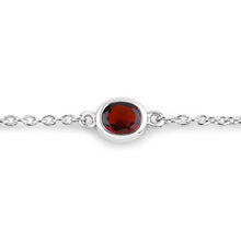 Load image into Gallery viewer, Genuine Garnet By The Yard Dainty Bracelet