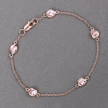 Load image into Gallery viewer, Genuine Morganite By The Yard Bracelet