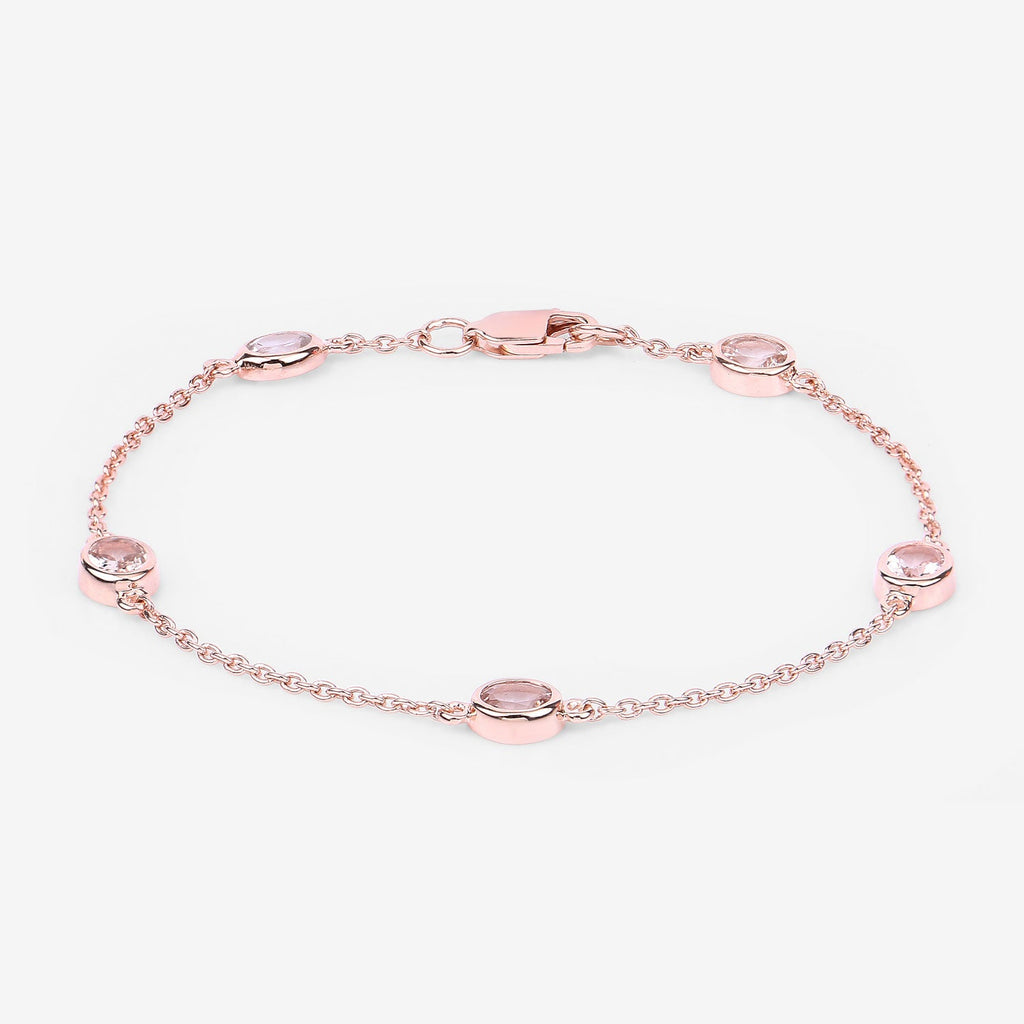 Genuine Morganite By The Yard Bracelet