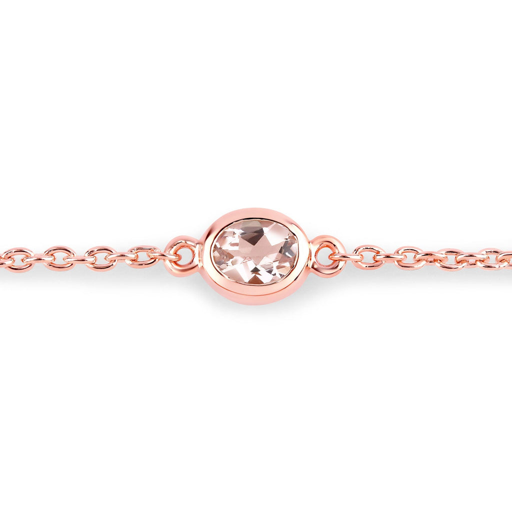 Genuine Morganite By The Yard Bracelet